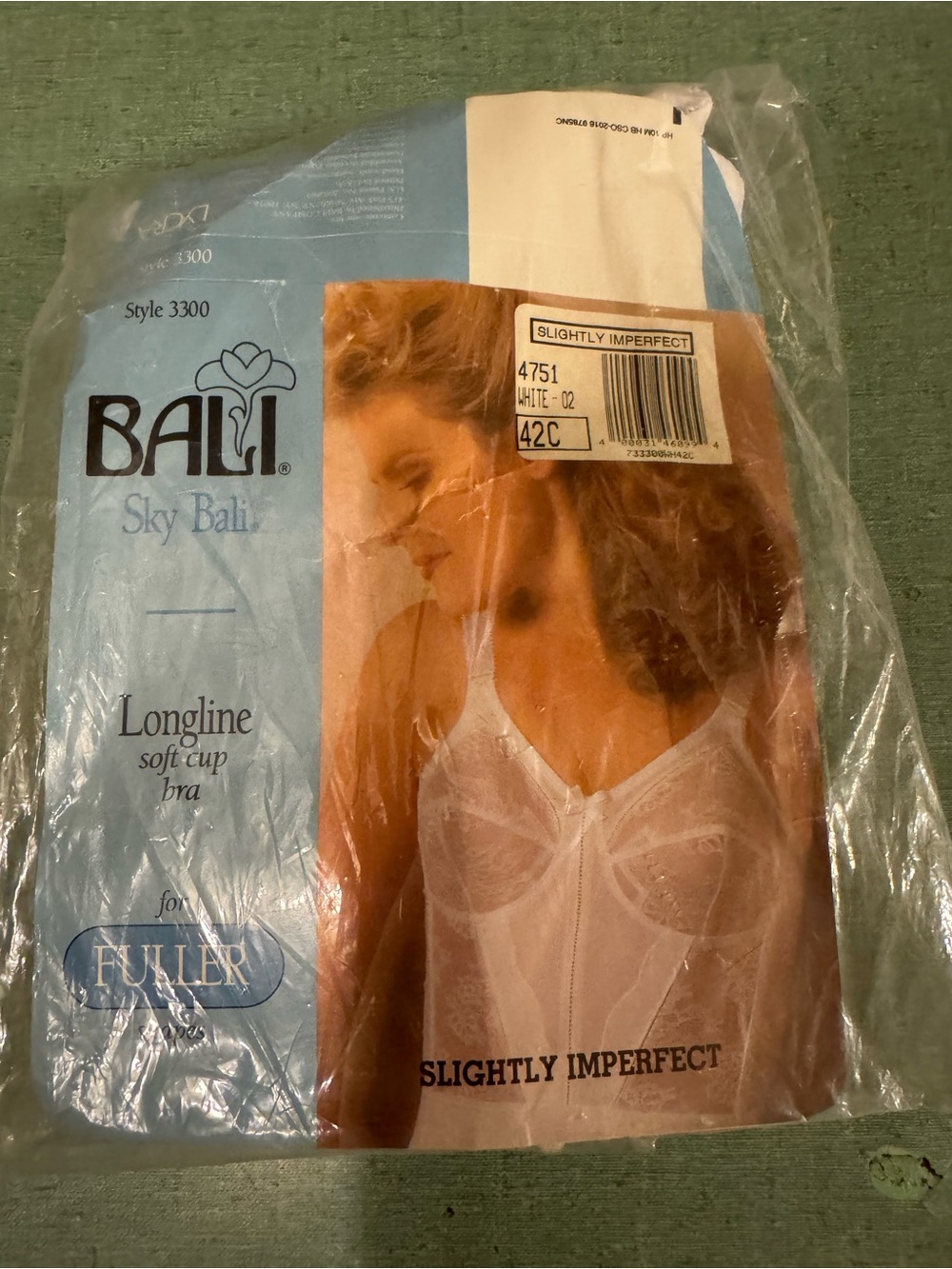 Vintage Bali Longline Soft Cup Bra - White